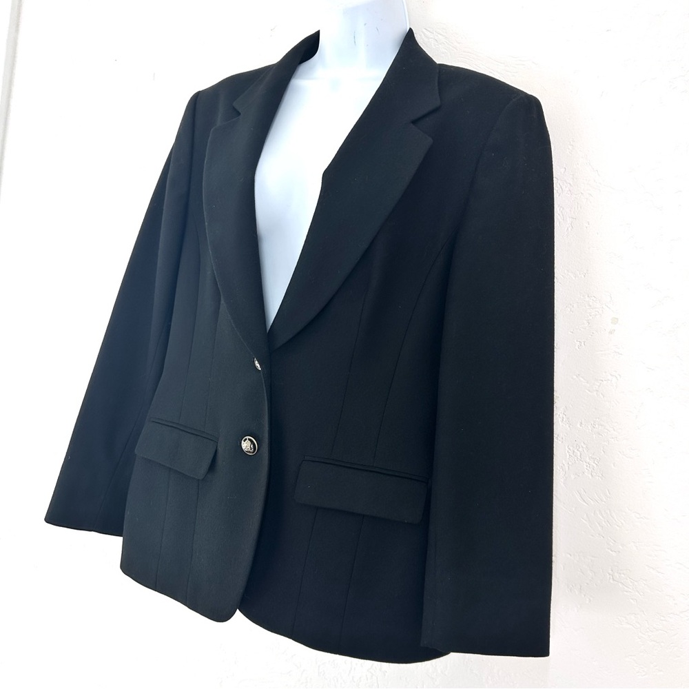 Pendleton Vintage Classic Black Two-Button Blazer… - image 4